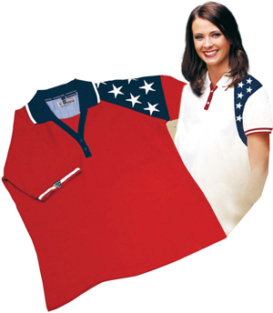 Freedom Polo Shirt (Women's) White or Red
