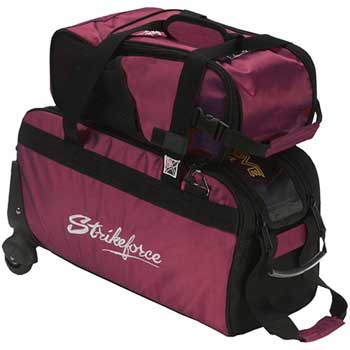 KR Locker 2 Ball Roller w/ Shoe Bag (Black/Burgundy)
