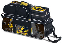 Roto Grip 3 Ball Tote Roller (Yellow/Charcoal/Black)