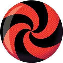 Brunswick Viz-a-ball Spiral (Red/Black)