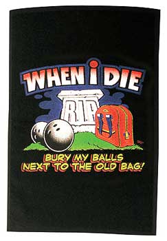 When I Die Towel (304C) Black