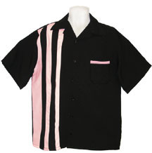 Shoopster Bowling Shirt (BLACK/PINK)