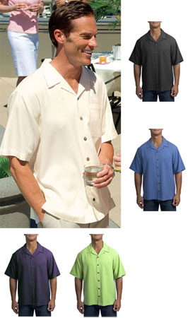 S533 Signature - Silk Blend Camp Shirt (Assorted Colors)
