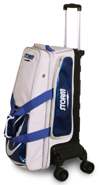 Storm Rolling Thunder Signature 2 Ball Roller Bowling Bag - White/Blue