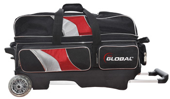 900 Global Deluxe 3 Ball Roller (Black/Red/Silver)