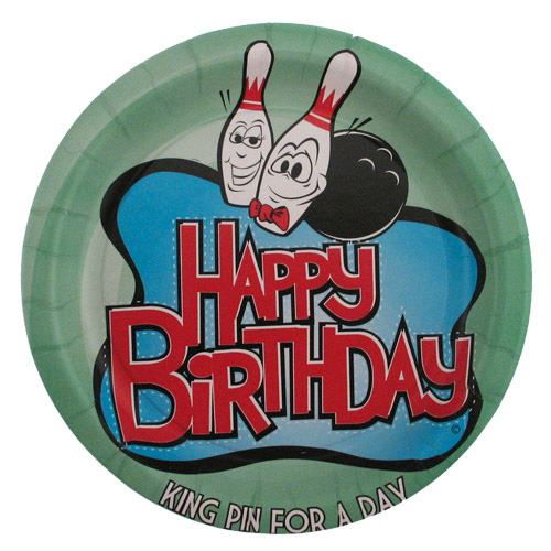 Bowling Birthday Party Plates (25 pack)