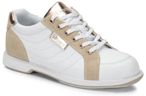 Dexter Womens Groove IV White//Nubuck//Rose Gold Bowling Shoes 6.5 M US