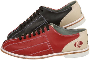 Linds Bowling Shoes & Bags Unisex Hawk Rental Bowling Shoes Hook & Loop Red/Black 