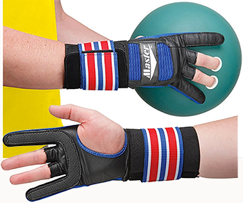 Bowling Ball Wrist Support / Gloves Bowl Accessories With Metal pin MASTER 