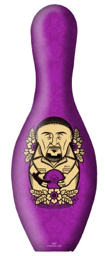 OnTheBall Bowling Pin Lebowski PURPLE JESUS