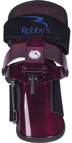 Brown Robbys Original Vinyl Bowling Glove/Wrist Support 