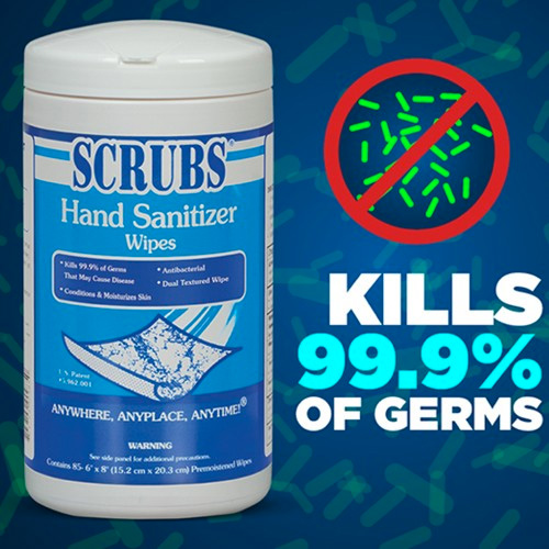 SCRUBS Hand Sanitizer Wipes (85 Pack)