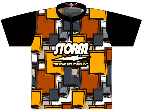 Storm Mens Dye Sub Shirt Puppy Paws CoolWick Performance Crew Bowling Jersey 