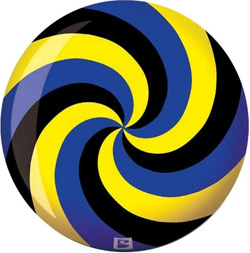 Brunswick Viz-a-ball Spiral (Yellow/Blue/Black)